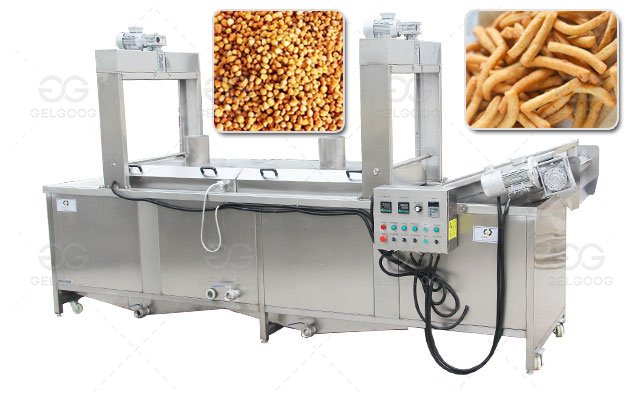LPG Heating Chin Chin Frying Machine for Continuous