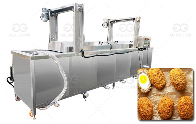 Crispy Scotch Egg Frying Machine Factory Price For Sale
