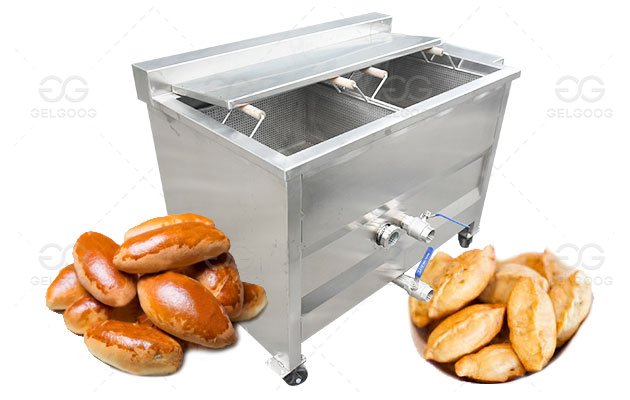 Russian Pirozhki Frying Machine|Stuffed Buns Fryer Machine