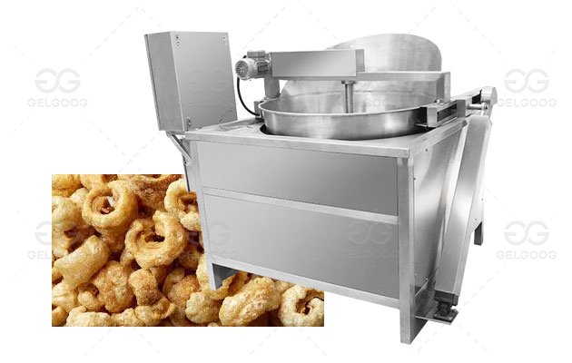 Automatic Crispy Pork Rinds Frying Machine Adjustable