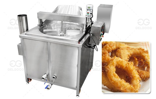 100KG/H Crispy Calamari Rings Frying Machine for Fried Squid