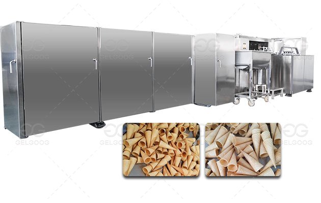 Industrial Ice Cream Sugar Cone Production Line for Business