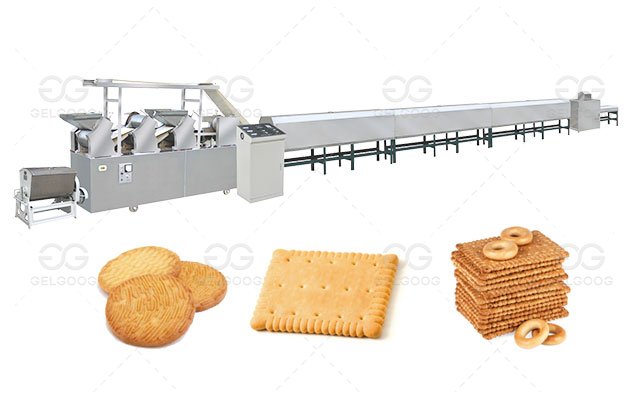Industrial Small Scale Biscuit Production Line Electric
