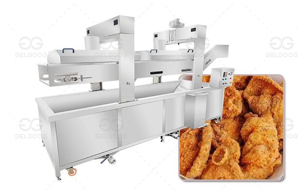 Crispy Chicken Skin Frying Machine for Chicken Cracklings Production