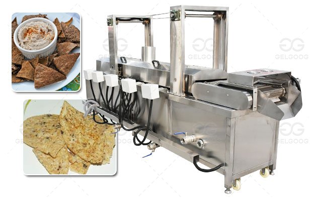 Continuous Bean Chips(Akara Chips) Frying Machine Price