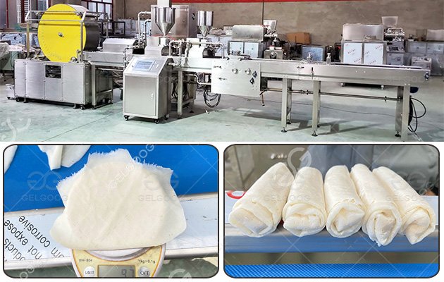 Automatic Spring Roll Processing Equipment For Testing