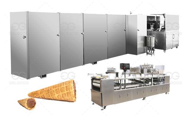 GG Bite Sized Waffle Cone Filled Chocolate Production Line