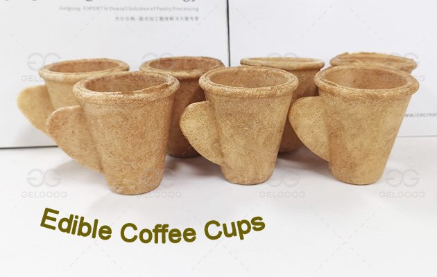 Easy To Operate Cups Edible Wafer Coffee Waffle Cup Making Machine