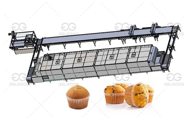 Fully Automatic Muffin Machine for Bakery Factory