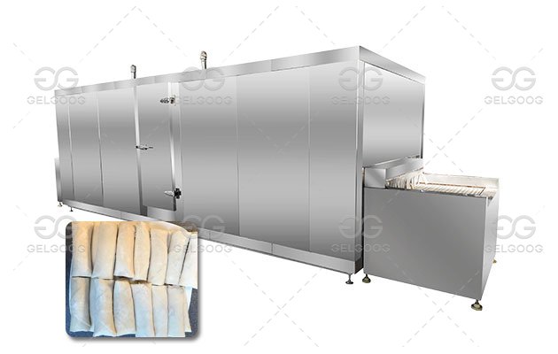 Egg Roll/Spring Roll Freezer Machine Energy Saving