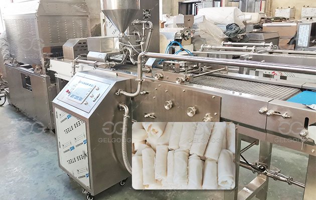 5000pcs/h Automatic Spring Roll Machine Sold to Sri Lanka