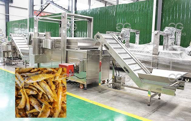 Continuous Fish Frying Production Line to Bangladesh
