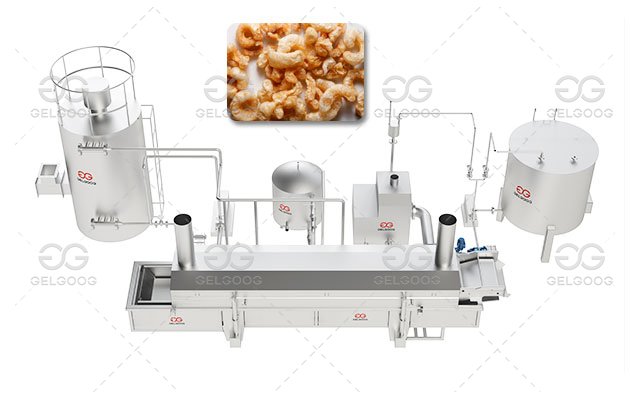 Continuous Pork Scratchings Frying Machine GELGOOG