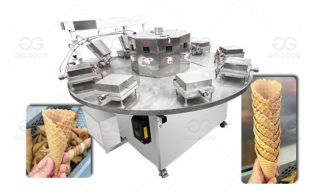 Ice Cream Cone Making Machine for Crispy Cones