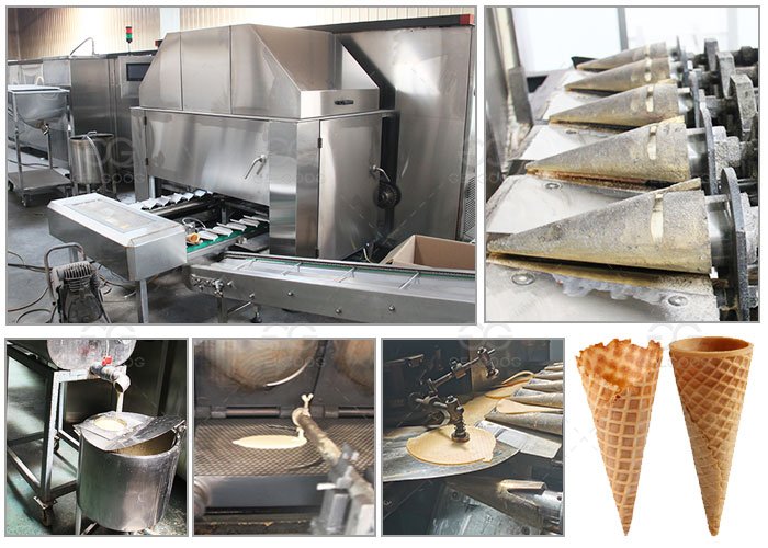 Ice Cream Cone Production Line for Sugar Cones Business