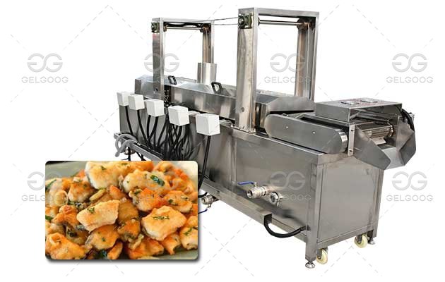 Gas Electric Eel Cod Fish Frying Machine Price 300KG/H