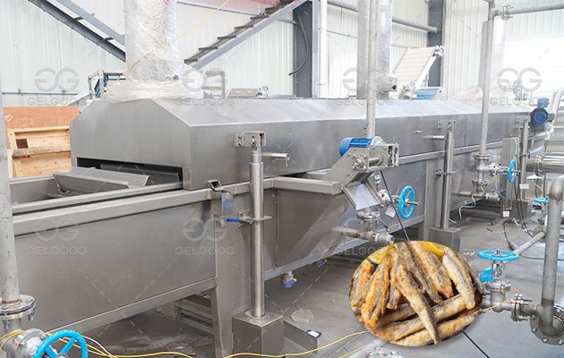 Industrial Anchovies Frying Machine
